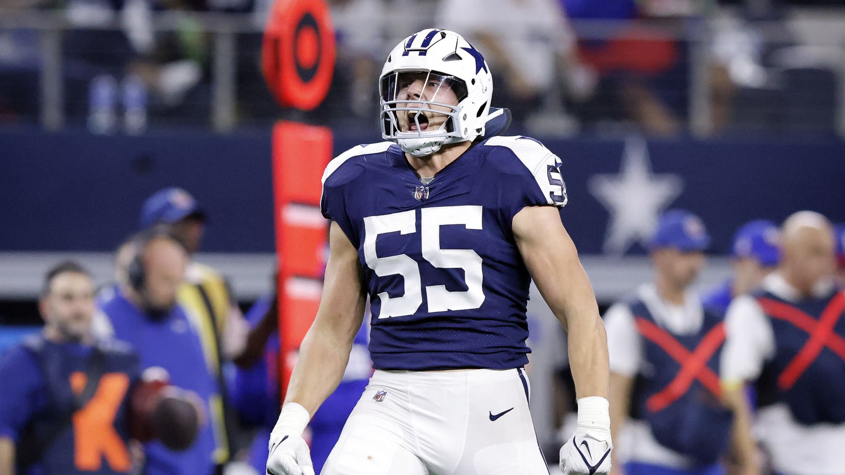 DALLAS COWBOYS LEIGHTON VANDER ESCH TEAM ISSUED AWAY JERSEY